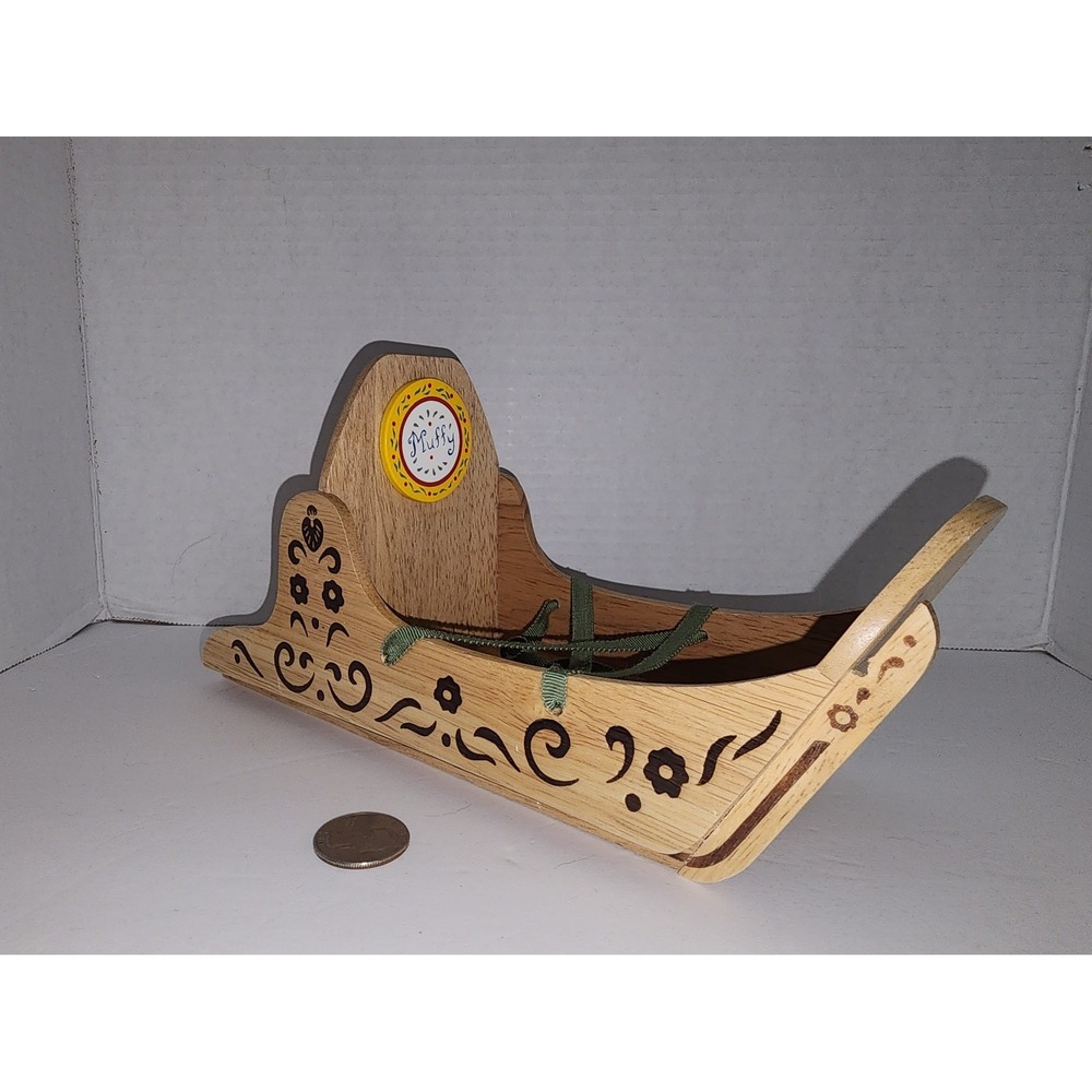 Muffy VanDerBear Wooden Dog Sled‎ *As Is